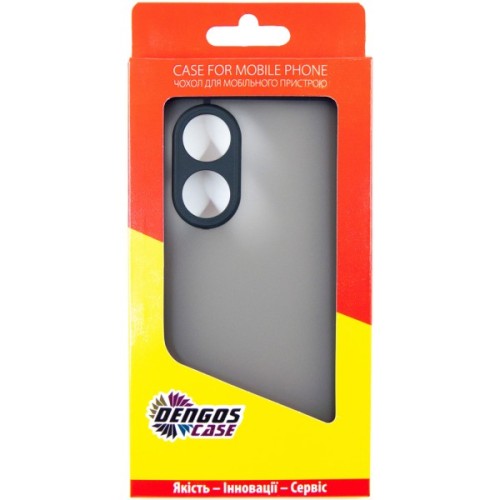 Чохол до мобільного телефона Dengos Matte OPPO A58 4G (black) (DG-TPU-MATT-132)