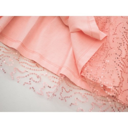 Плаття дитяче Breeze святкове з паєтками (12740-152G-peach)