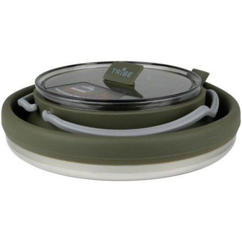 Чайник туристичний Tribe Collapsible Kettle 1,5 л силіконовий olive (T-FF-0026-olive)