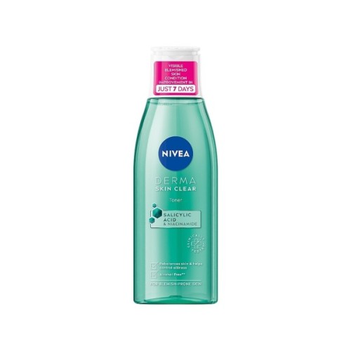 Тонік для обличчя Nivea Derma Skin Clear Toner Нормалізуючий 200 мл (9005800361536)