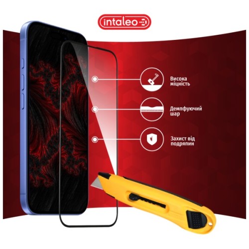 Скло захисне Intaleo Full Glue Apple iPhone 16 Black (1283126593789)
