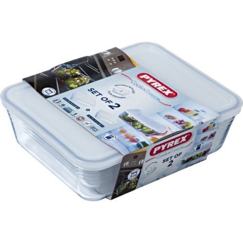Форма для випікання Pyrex CookFreez прямокутна набір 2 шт (912S951/7646)