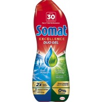 Гель для миття посуду в посудомийці Somat Excellence Duo Gel Антижир 540 мл (9000101344684/9000101344721)