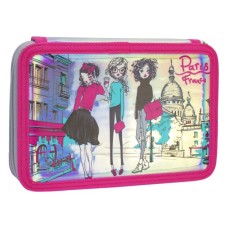 Пенал Cool For School 2 відділення з відворотами Рожевий (CF87283)