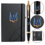 Ручка кулькова Parker IM 17 UKRAINE Black GT BP Тризуб-Ластівка + блокнот Parker + подар.упаковка GIFT24 (22032b24_T1230u)