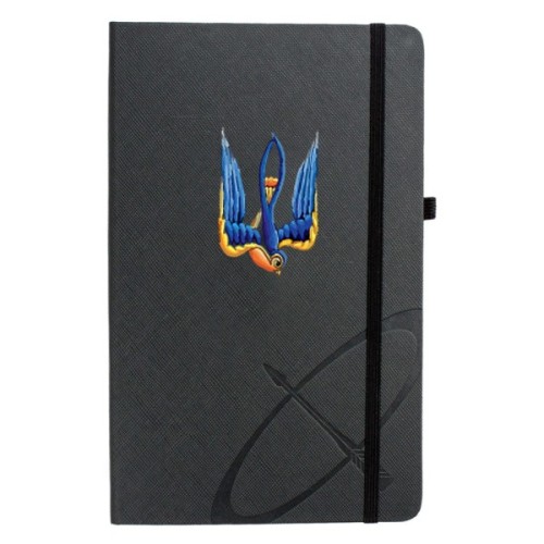 Ручка кулькова Parker IM 17 UKRAINE Black GT BP Тризуб-Ластівка + блокнот Parker + подар.упаковка GIFT24 (22032b24_T1230u)