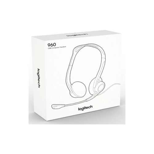 Навушники Logitech PC 960 Stereo Headset USB (981-000100)