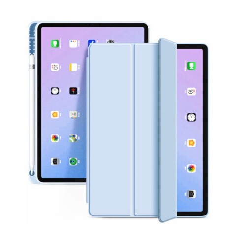 Чохол до планшета BeCover Tri Fold Soft TPU mount Apple Pencil Apple iPad 10.9" 2022/24/11" 2025 Light Blue (708464)