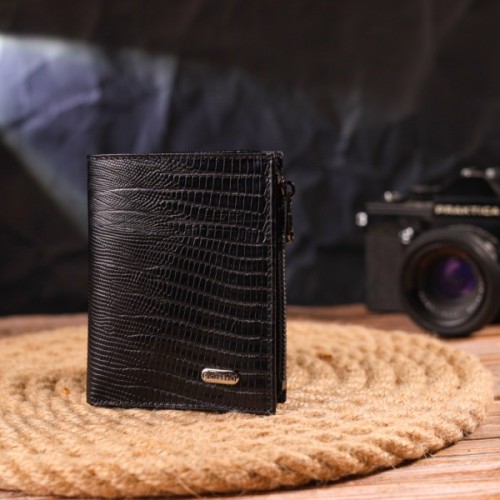 Гаманець Canpellini З натуральної шкіри Чорний (21672)