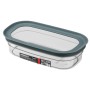 Харчовий контейнер Ardesto Fresh 0.65л, пластик, прямокутна, сірий (AR1307GG)