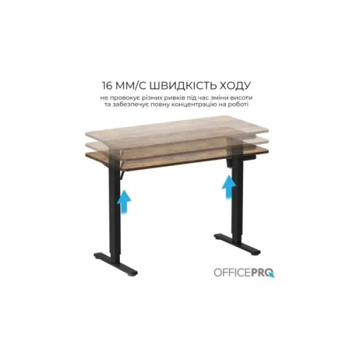 Комп'ютерний стіл OfficePro ODE1260DW Dark Wood/Black (ODE1260DW)