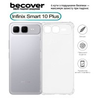 Чохол до мобільного телефона BeCover Anti-Shock Infinix Smart 10 Plus (X6725B) Clear (713801)