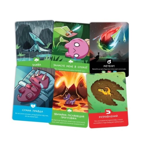 Настільна гра Geekach Games Малі веселі динозаври (Happy Little Dinosaurs) (укр.) (GKCH0284)
