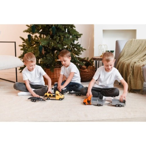 Спецтехніка Tigres Mercedes-Benz Sprinter бортовий з причіпом (помаранчевий) (39667)