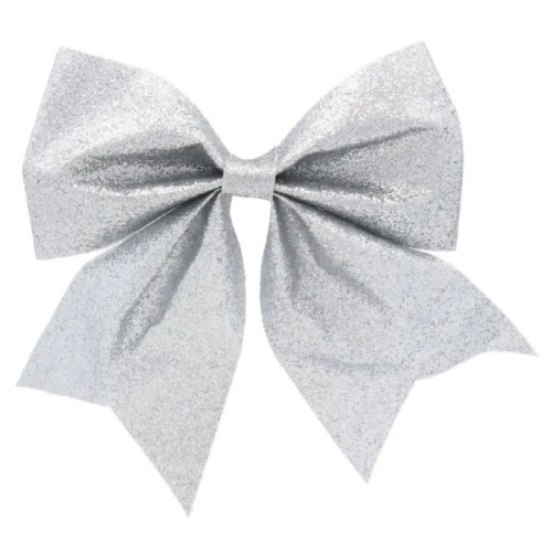 Прикраса декоративна Chomik банти текстиль, 3 шт, срібні (5900779853768_2)