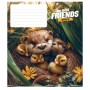 Зошит Школярик The best friends 12 аркушів коса лінія (012-3434C)