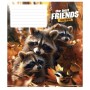 Зошит Школярик The best friends 12 аркушів коса лінія (012-3434C)