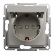 Розетка Schneider Electric ASFORA з кришкою, бронза (EPH3100169)