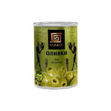 Овочева консервація Ellada Оливки без кісточки 420 мл ж/б ключ (5202152520022)