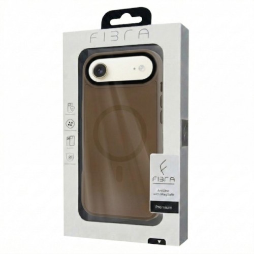 Чохол до мобільного телефона BeCover FIBRA ArcLine MagSafe Apple iPhone 17 Air Brown (715376)