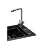 Мийка кухонна GRANADO Optimal Artes black shine (+ змішувач Badalona LUX inox + дозатор Redondo inox + ко (ksg1201)