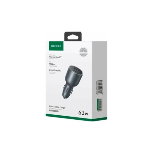 Зарядний пристрій Ugreen 2xUSB 63W (USB-C+USB-A) QC3.0 (EC701) (35023)