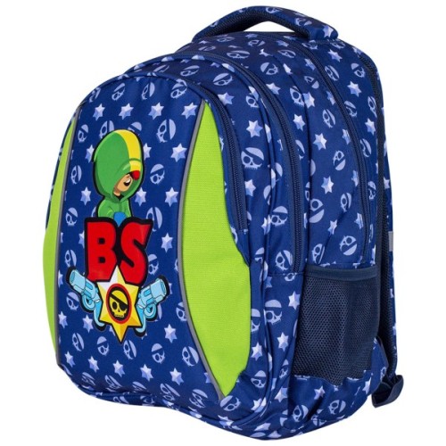 Рюкзак шкільний BS AB320 Leon 39х28х15 см синій (502021015)