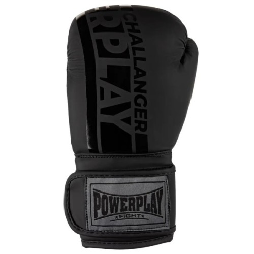 Боксерські рукавички PowerPlay 3086 Matt Challenger Чорні 10 унцій (PP_3086_10oz_Black)