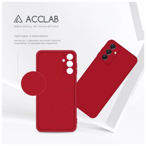 Чохол до мобільного телефона ACCLAB SoftShell Samsung Galaxy A24 Red (1283126586880)