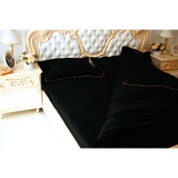 Постільна білизна MirSon Сатин Premium Corner Black Pearl 2х160х220 (2200001717640)