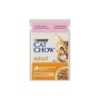 Вологий корм для кішок Purina Cat Chow Adult з лососем і зеленою квасолею в желе 85г (7613036595063)