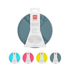 Універсальний посуд для тварин WAUDOG Silicone Килимок для злизування 21х21х3 см сірий (235011)