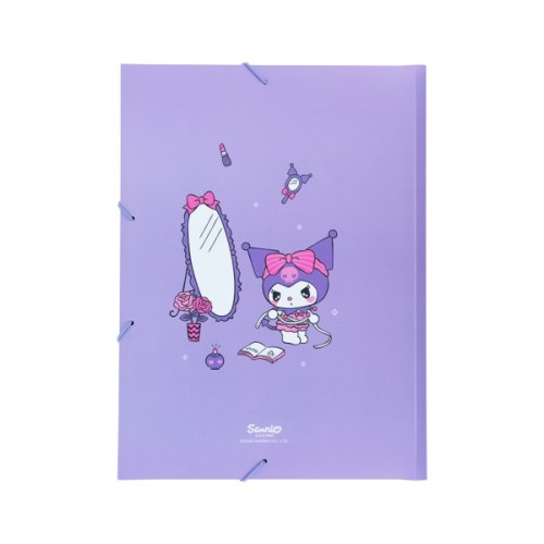 Папка на резинках Kite A4 Kuromi (HK25-247-1)