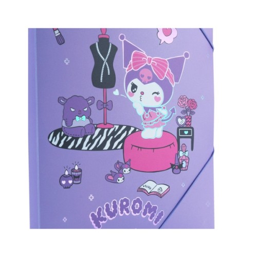 Папка на резинках Kite A4 Kuromi (HK25-247-1)