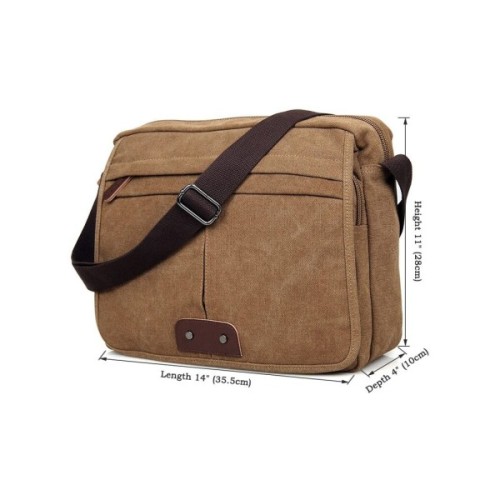 Сумка Vintage Текстильна Коричнева (14445)