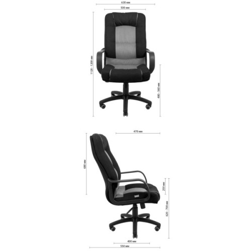 Офісне крісло GT Racer X-2852 Classic Black (X-2852 Classic Fabric Black)