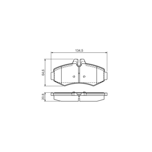 Гальмівні колодки Bosch 0 986 494 013