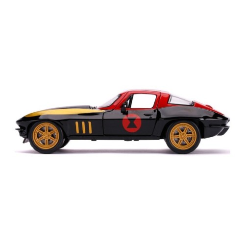 Машина Jada металева Марвел Месники Chevrolet Corvette (1966) + фігурка Чорної вдови 1:24 (253225014)