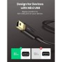 Дата кабель USB 2.0 AM to Mini 5P 3.0m 2A PVC black Ugreen (UGR-10386)