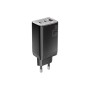 Зарядний пристрій Essager 2xUSB-C + 1xUSB PD67W QC4.0 FCP GaN black (ECT67W-LJB01-Z)