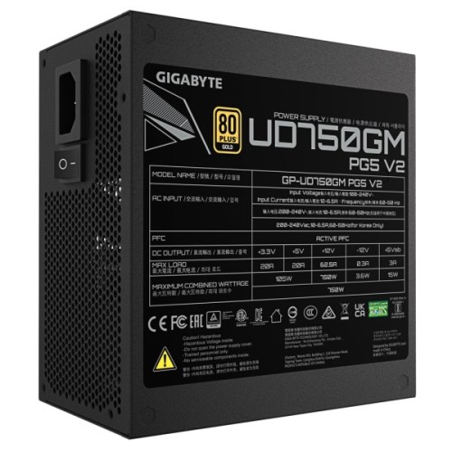 Блок живлення GIGABYTE 750W (GP-UD750GM PG5 V2)