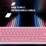 Клавіатура Canyon OnType 10 TKL Mechanical Silent Low-profile USB UA Pink (CNS-HKB10P)