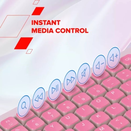 Клавіатура Canyon OnType 10 TKL Mechanical Silent Low-profile USB UA Pink (CNS-HKB10P)