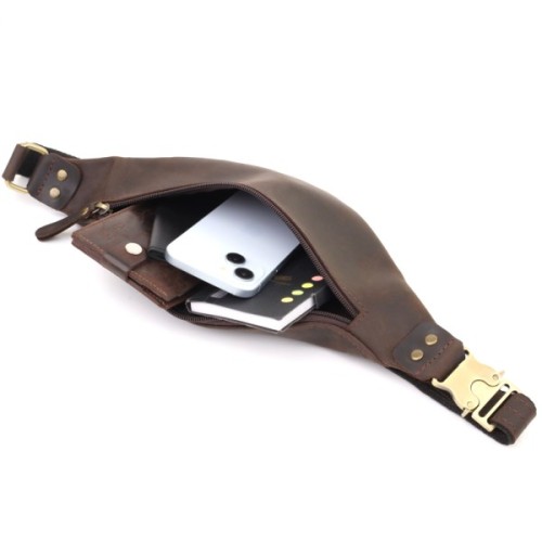 Сумка Shvigel З натуральної шкіри Коричнева (23130)