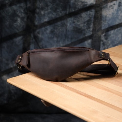 Сумка Shvigel З натуральної шкіри Коричнева (23130)