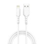 Дата кабель USB 2.0 AM to Lightning 1.0m 2.4A white Grand-X (PL-05W)