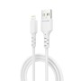Дата кабель USB 2.0 AM to Lightning 1.0m 2.4A white Grand-X (PL-05W)
