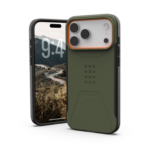 Чохол до мобільного телефона UAG iPhone 17 Pro Max Civilian MagSafe Olive/Orange (114546117297)