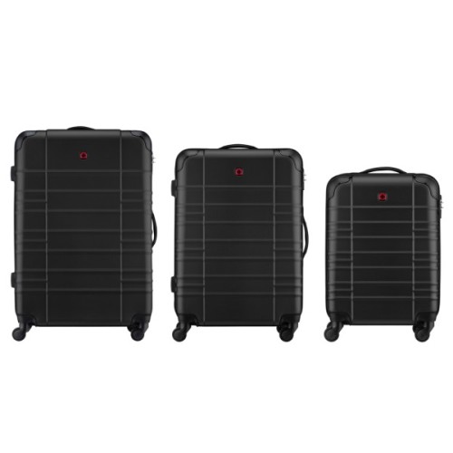 Набір валіз Wenger Amplar 3 в 1 (S,M,L) пластик, 4 колеса, чорний (653149)