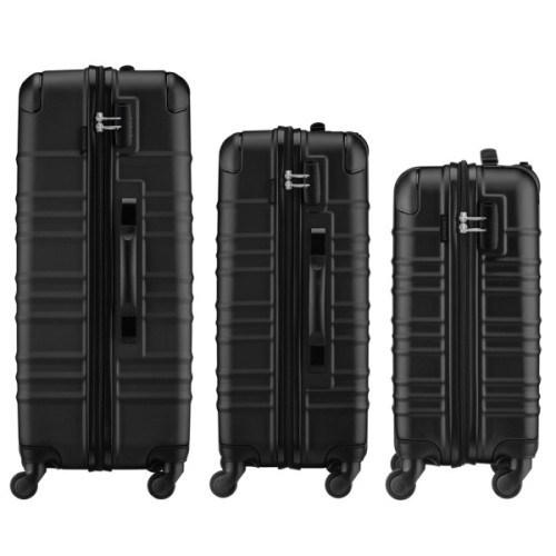 Набір валіз Wenger Amplar 3 в 1 (S,M,L) пластик, 4 колеса, чорний (653149)